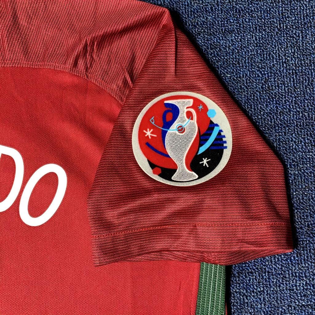 C. Ronaldo Signed - Portugal 2016 Retro Home Jersey/Shirt - Printed Autograph