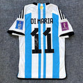 ÁNGEL DI MARÍA | ARGENTINA 2022 HOME DISPLAY JERSEY | PRINTED SIGNATURE