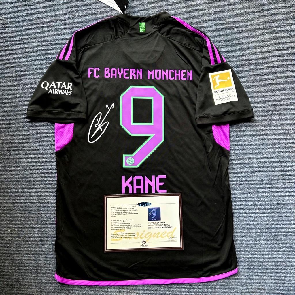 Harry Kane SIGNED - Bayern Munich 23/24 Away Jersey/Shirt - PRINTED AUTOGRAPH