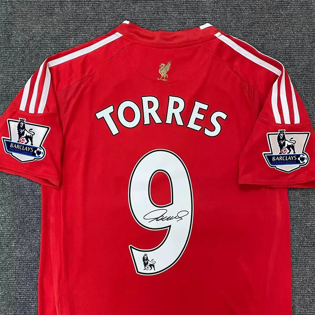 Fernando Torres SIGNED - Liverpool 08/09 Home Jersey/Shirt - PRINTED AUTOGRAPH