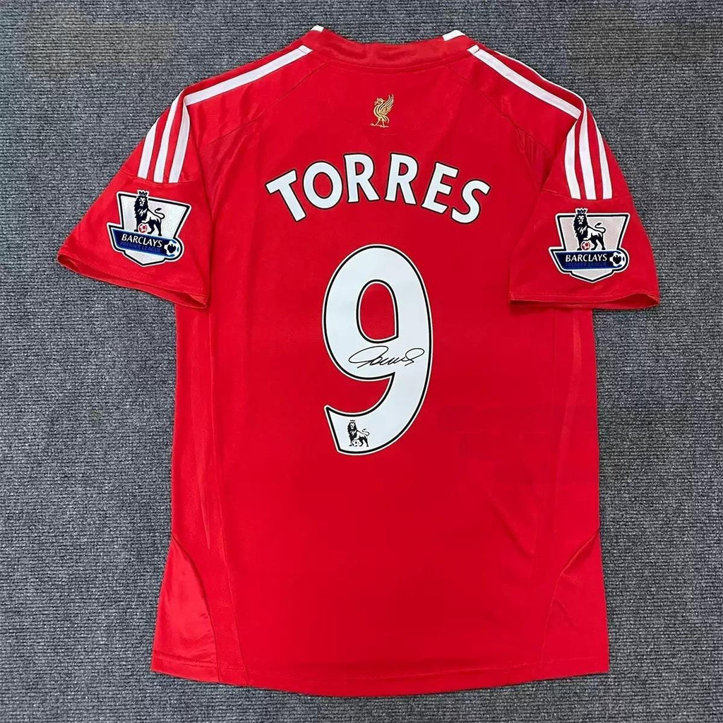 Fernando Torres SIGNED - Liverpool 08/09 Home Jersey/Shirt - PRINTED AUTOGRAPH