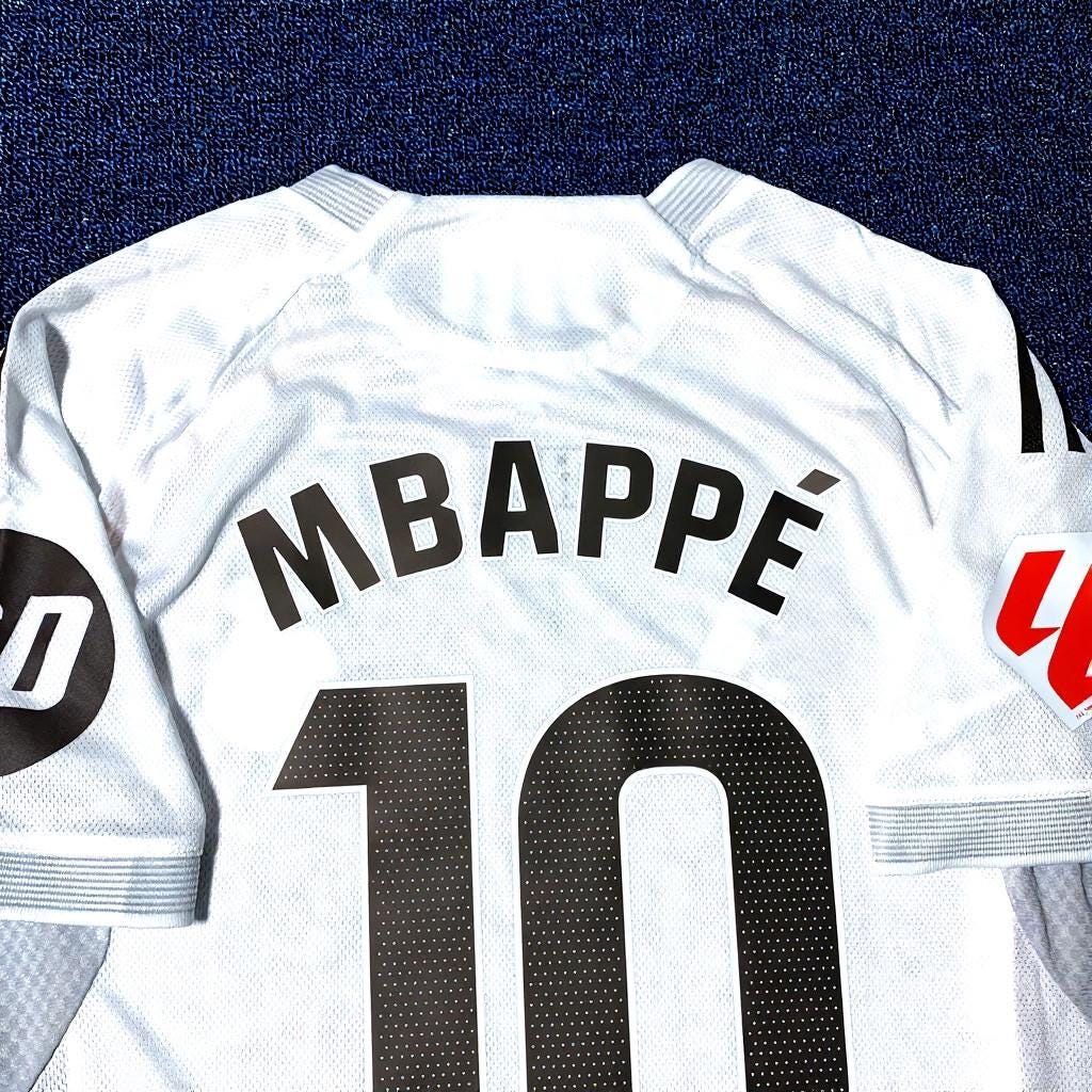 Kylian Mbappé SIGNED - Real Madrid 25/26 Home Jersey/Shirt - PRINTED AUTOGRAPH