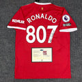 CRISTIANO RONALDO | 807TH GOAL COMMEMORATIVE DISPLAY JERSEY | PRINTED SIGNATURE