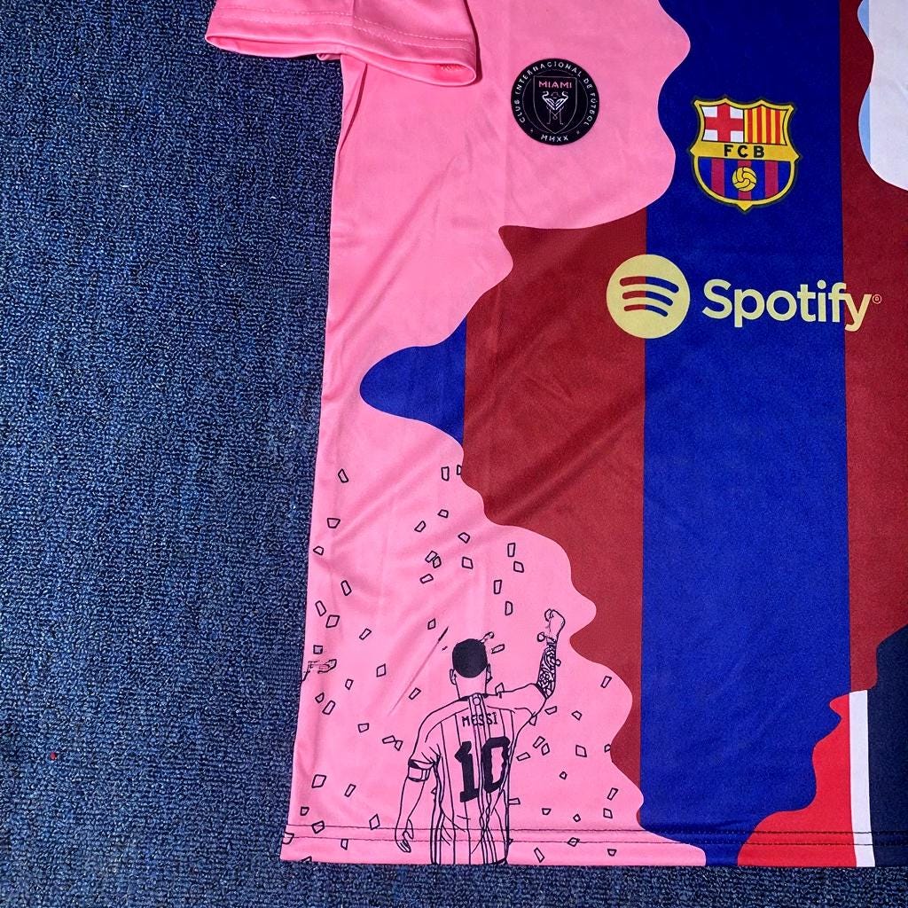 Lionel Messi SIGNED - Career Journey 2025 Home Jersey/Shirt - PRINTED AUTOGRAPH