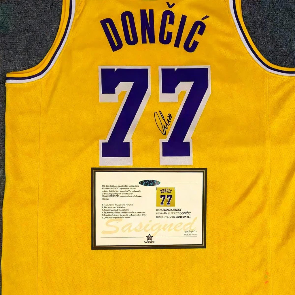 Luka Dončić SIGNED - La. Lakers 24/25 Home Jersey/Shirt - PRINTED AUTOGRAPH