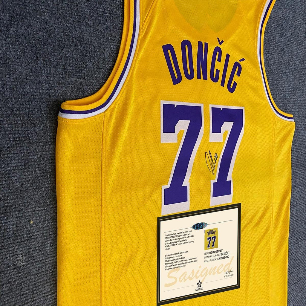 Luka Dončić SIGNED - La. Lakers 24/25 Home Jersey/Shirt - PRINTED AUTOGRAPH