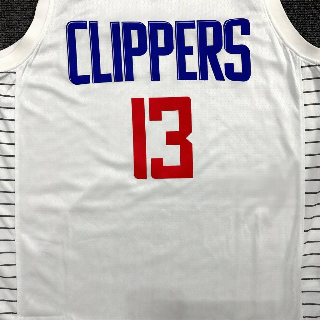 Paul George SIGNED - Los A. Clippers 22/23 Home Jersey/Shirt - PRINTED AUTOGRAPH