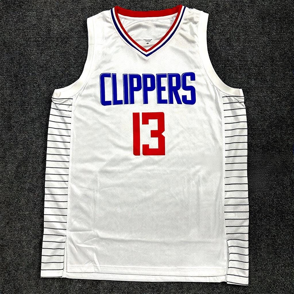 Paul George SIGNED - Los A. Clippers 22/23 Home Jersey/Shirt - PRINTED AUTOGRAPH