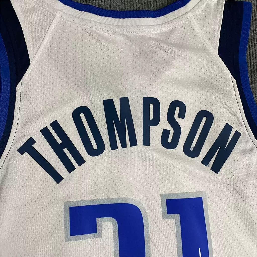 K. Thompson SIGNED - D. Mavericks 24/25 Home Jersey/Shirt - PRINTED AUTOGRAPH