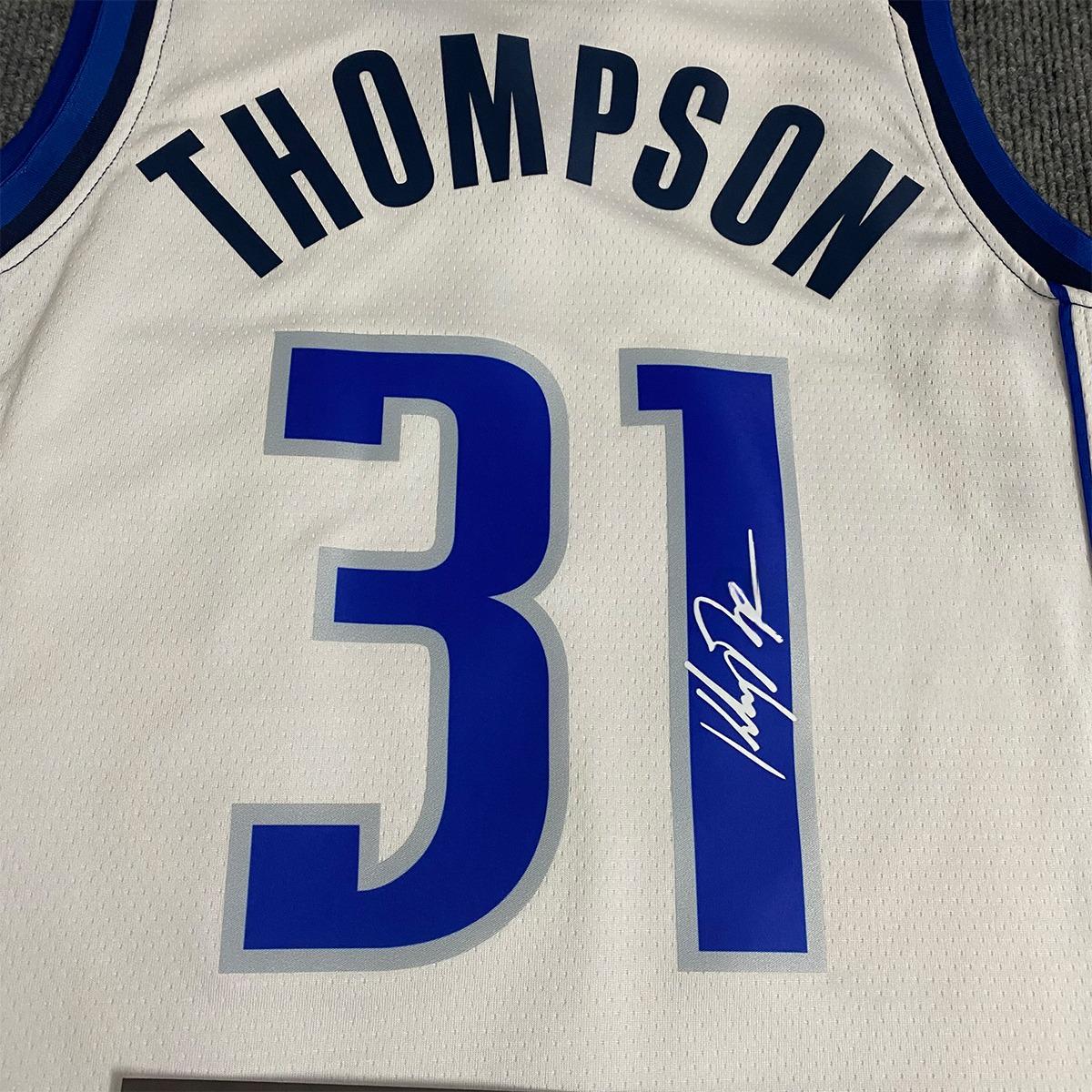 K. Thompson SIGNED - D. Mavericks 24/25 Home Jersey/Shirt - PRINTED AUTOGRAPH