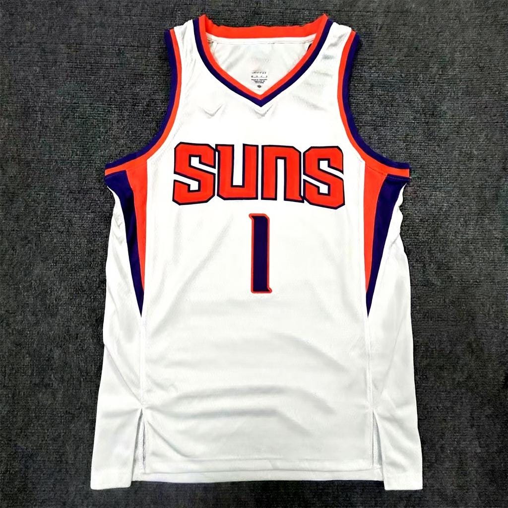 Devin Booker SIGNED - Phoenix Suns 24/25 Away Jersey/Shirt - PRINTED AUTOGRAPH