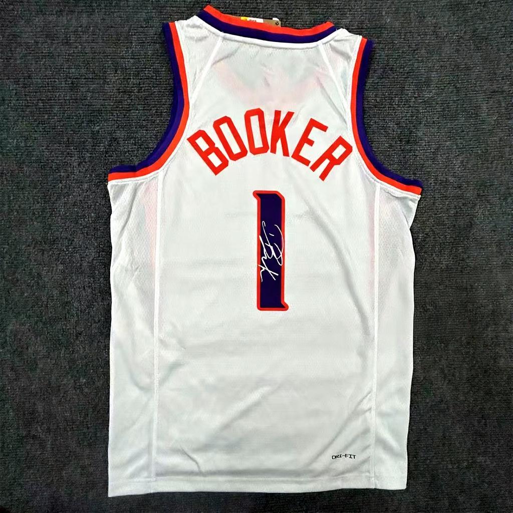 Devin Booker SIGNED - Phoenix Suns 24/25 Away Jersey/Shirt - PRINTED AUTOGRAPH