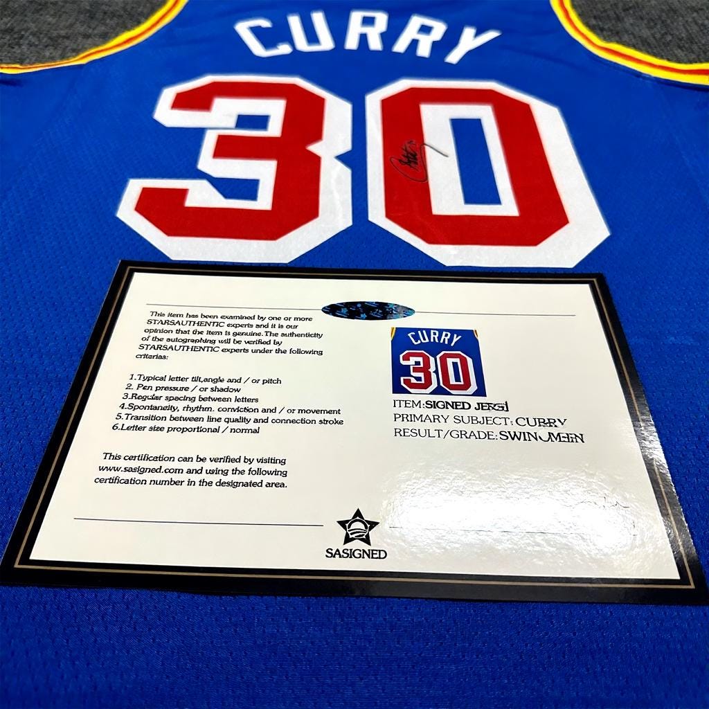 S. Curry SIGNED - Gs. Warriors 21/22 Classic Ed. Jersey/Shirt - PRINTED AUTOGRAPH