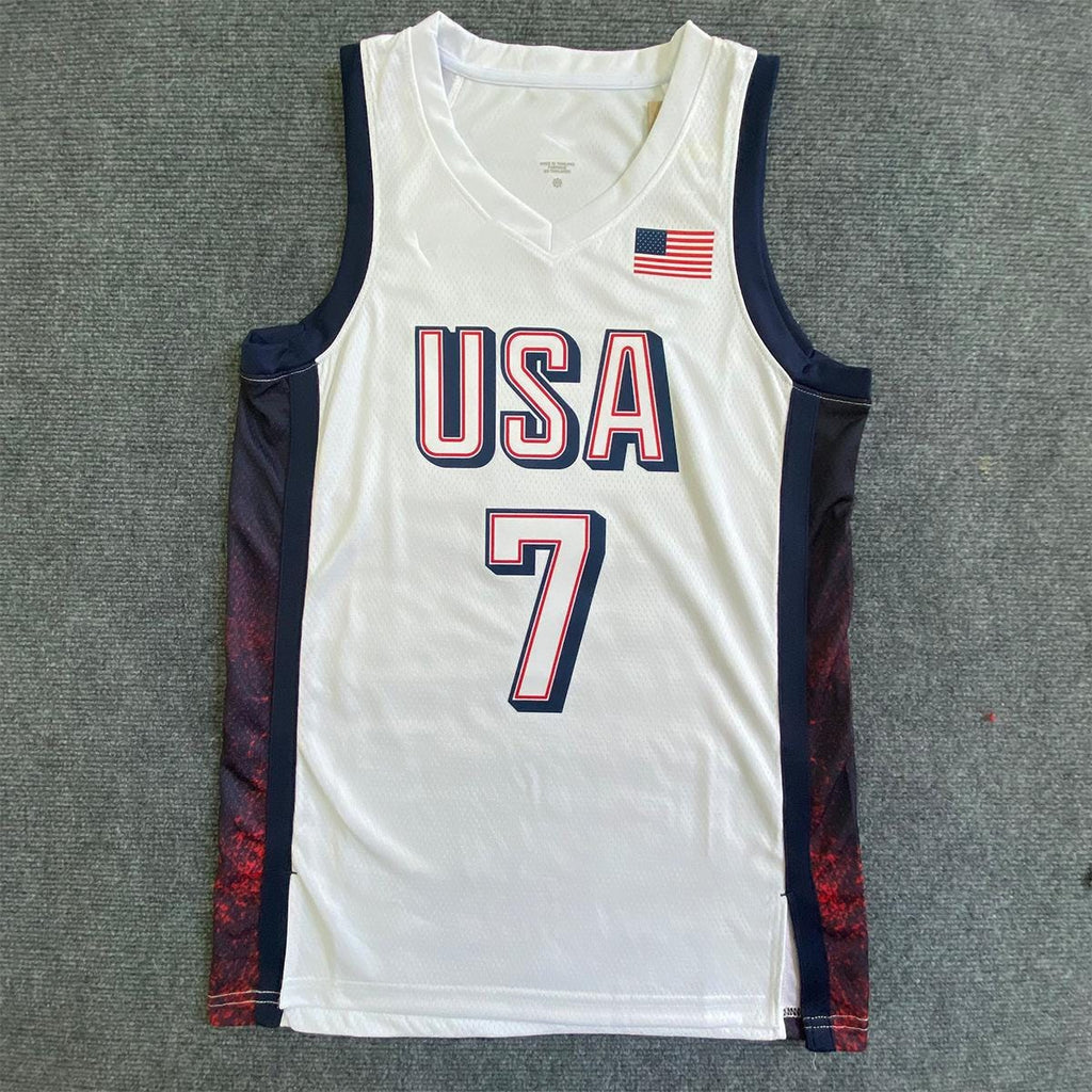 Kevin Durant SIGNED - Team Usa 2024 Home Jersey/Shirt - PRINTED AUTOGRAPH
