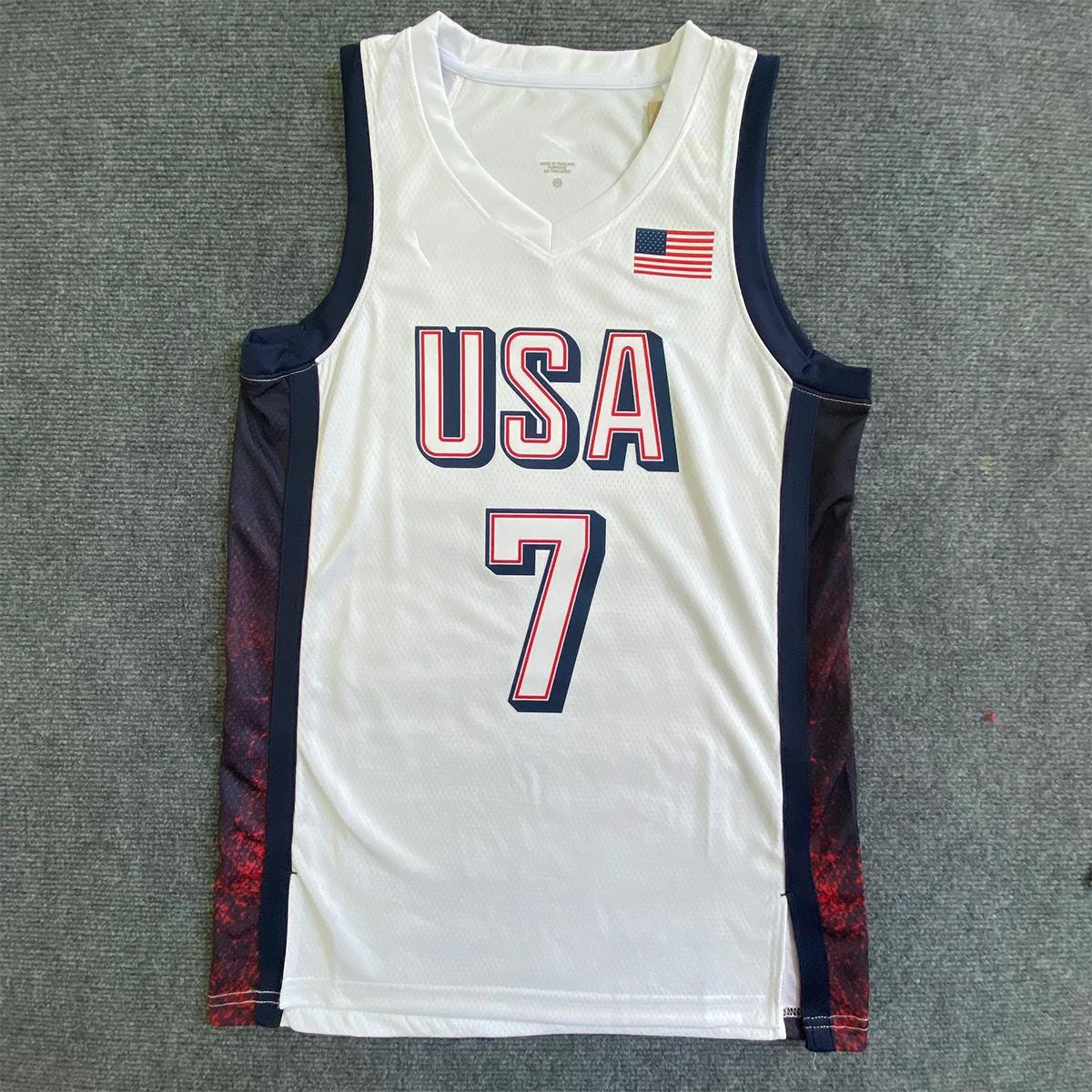 Kevin Durant SIGNED - Team Usa 2024 Home Jersey/Shirt - PRINTED AUTOGRAPH