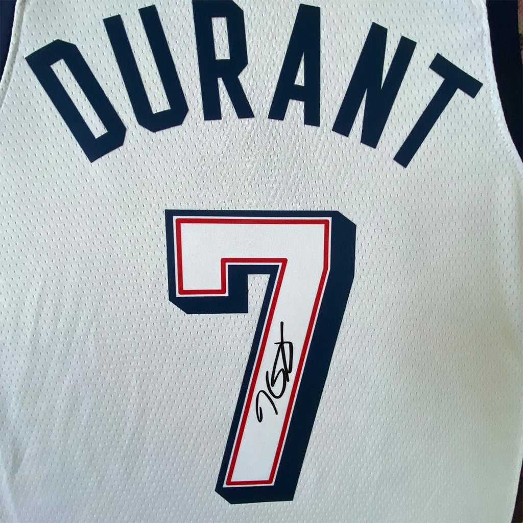 Kevin Durant SIGNED - Team Usa 2024 Home Jersey/Shirt - PRINTED AUTOGRAPH