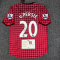 VAN PERSIE | MANCHESTER UN. 12/13 HOME DISPLAY JERSEY | PRINTED SIGNATURE