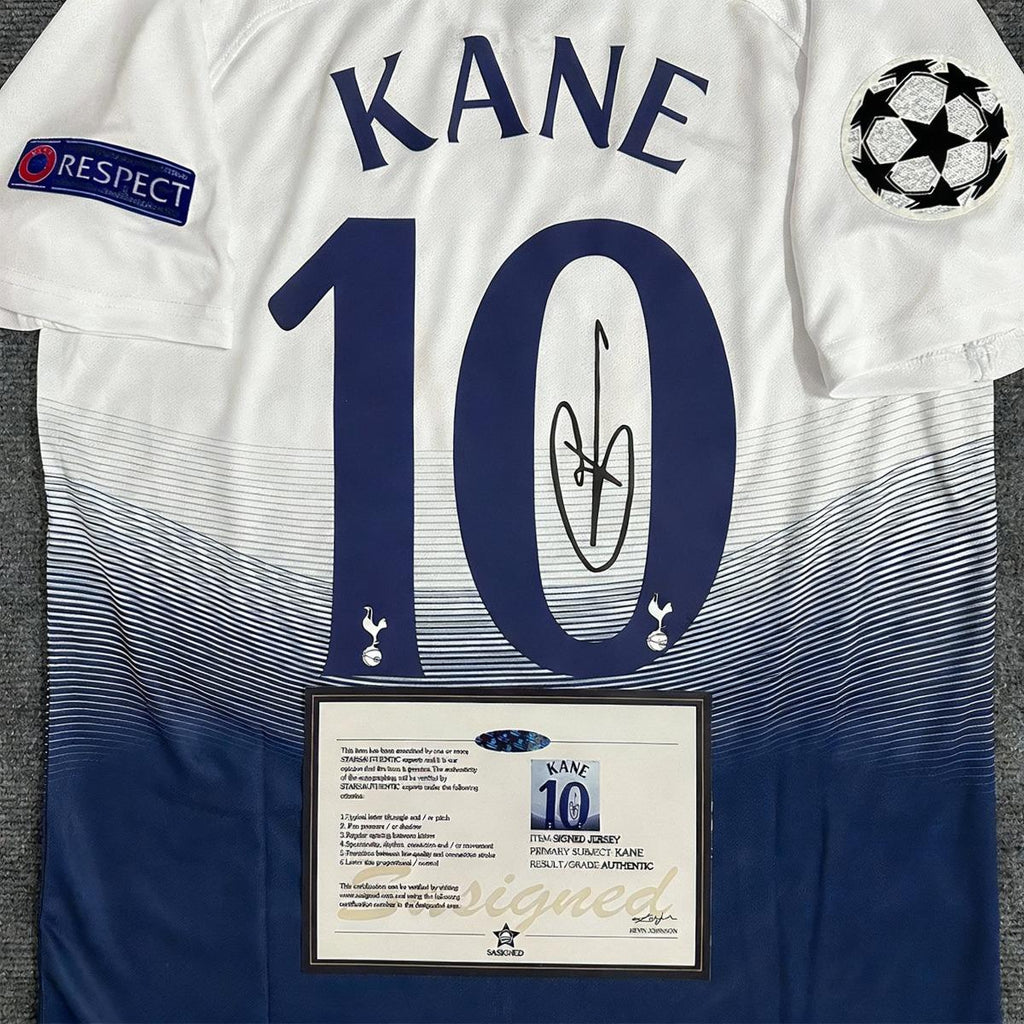 Harry Kane SIGNED - Tottenham H. 18/19 Home Jersey/Shirt - PRINTED AUTOGRAPH