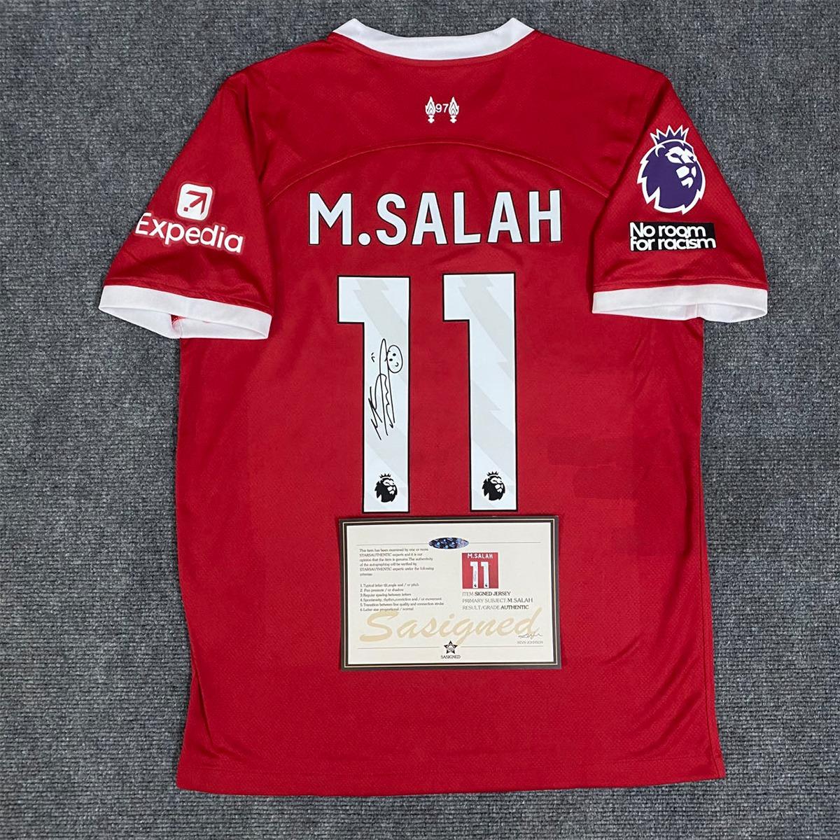 Mohamed Salah SIGNED - Liverpool 23/24 Home Jersey/Shirt - PRINTED AUTOGRAPH