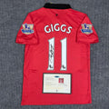 RYAN GIGGS | MANCHESTER UNITED 13/14 HOME DISPLAY JERSEY | PRINTED SIGNATURE