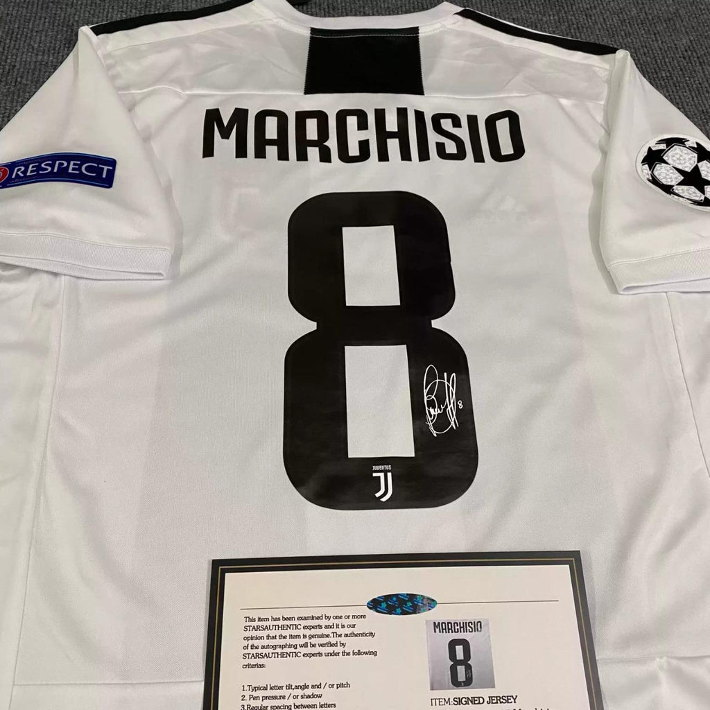 Claudio Marchisio SIGNED - Juventus 18/19 Home Jersey/Shirt - PRINTED AUTOGRAPH