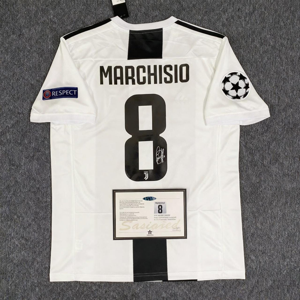 Claudio Marchisio SIGNED - Juventus 18/19 Home Jersey/Shirt - PRINTED AUTOGRAPH