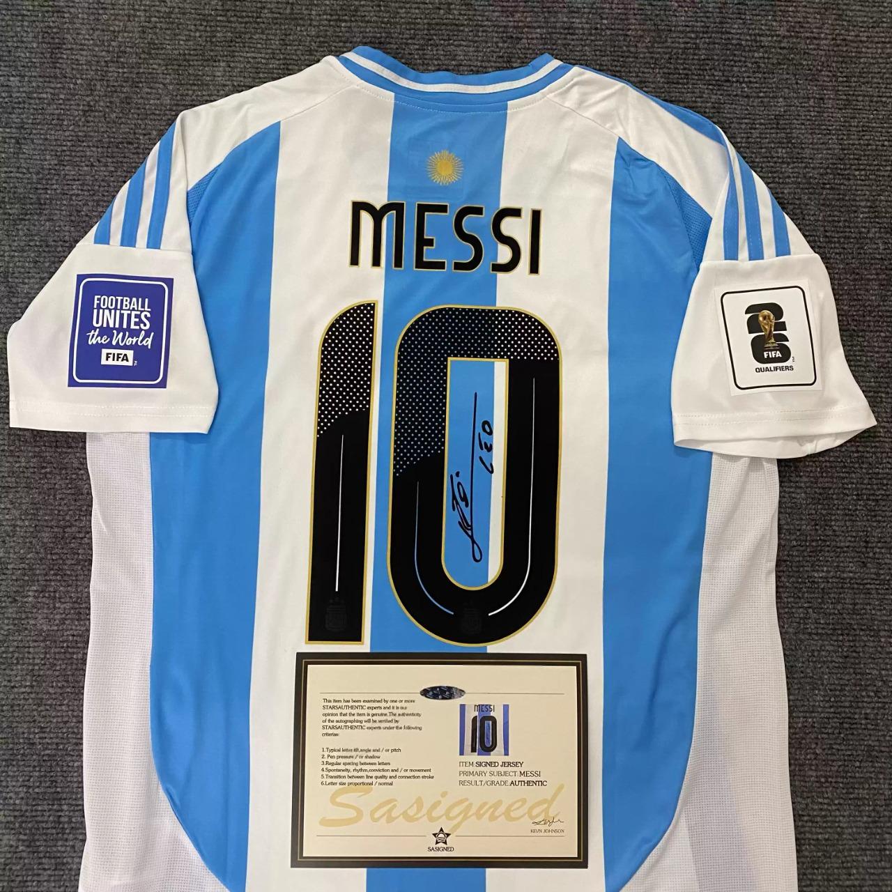 Lionel Messi SIGNED - Argentina 2025 Home Jersey/Shirt - PRINTED AUTOGRAPH