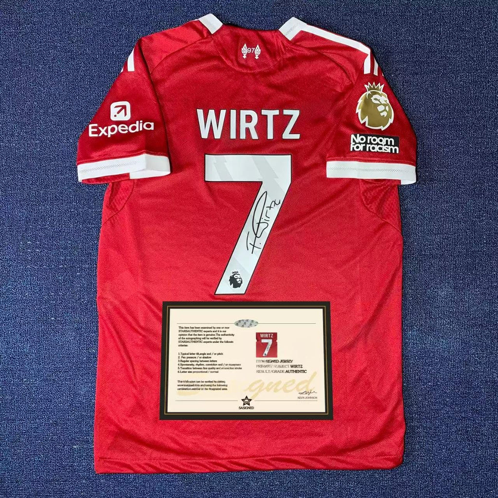 Florian Wirtz SIGNED - Liverpool 25/26 Home Jersey/Shirt - PRINTED AUTOGRAPH