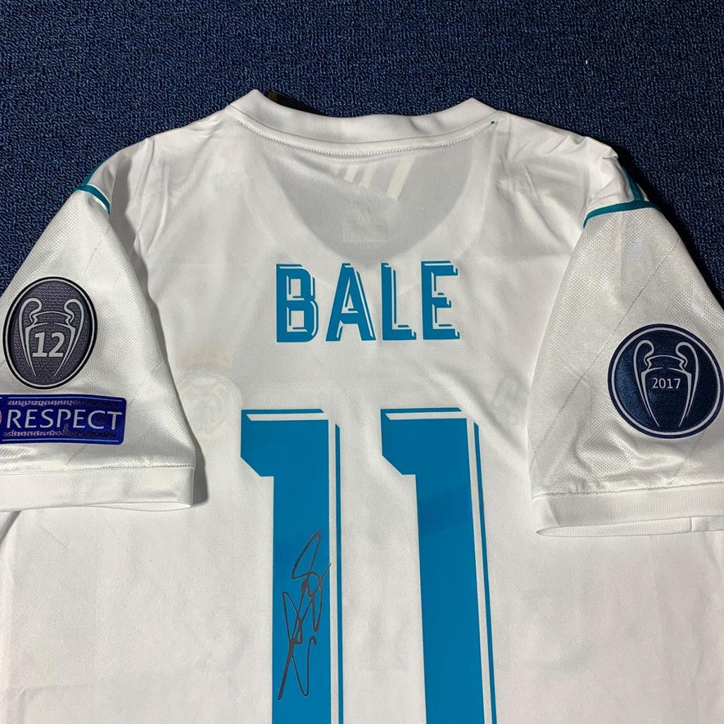 Gareth Bale SIGNED - Real Madrid 17/18 Home Jersey/Shirt - PRINTED AUTOGRAPH