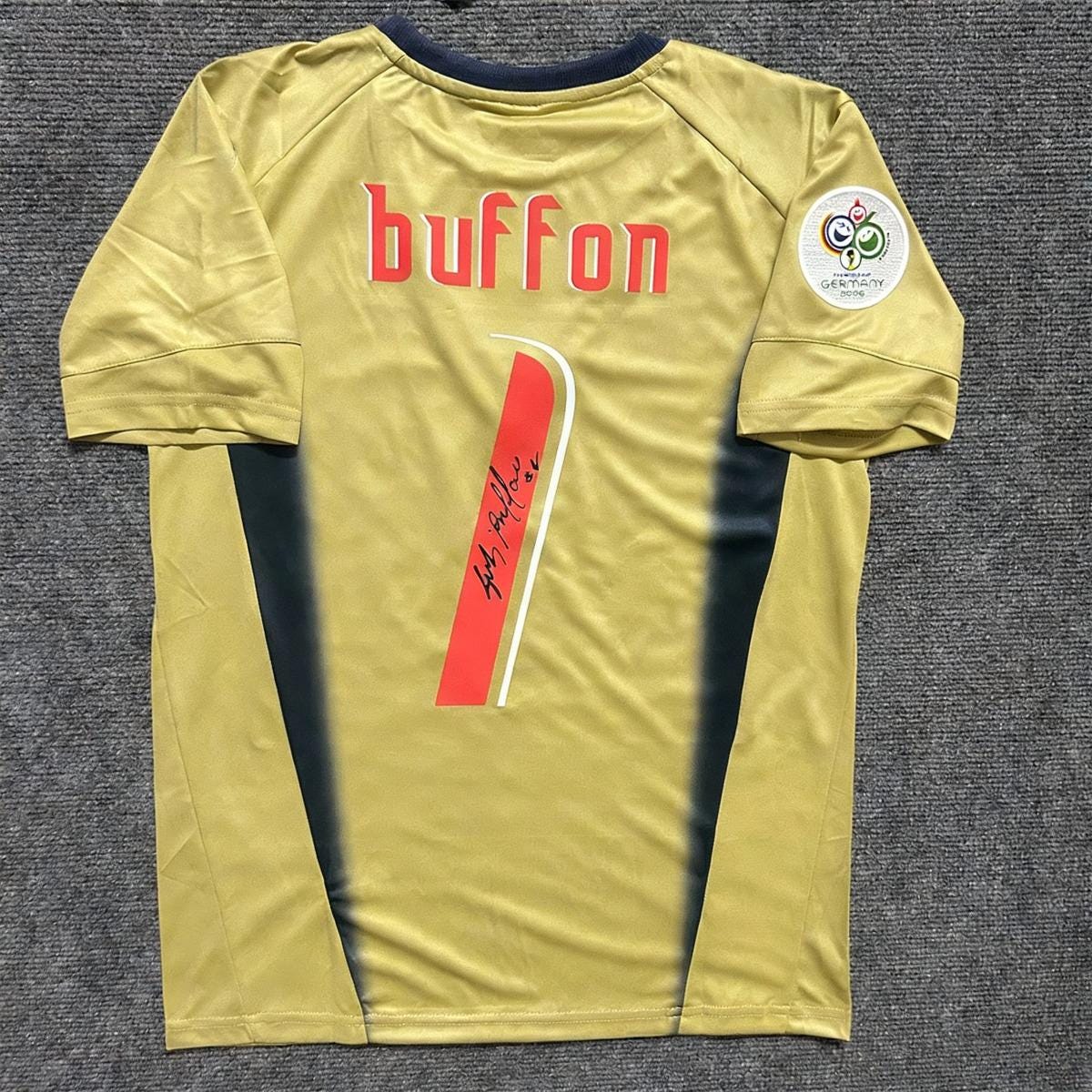Gianluigi Buffon SIGNED - Italy 2006 Home Jersey/Shirt - PRINTED AUTOGRAPH