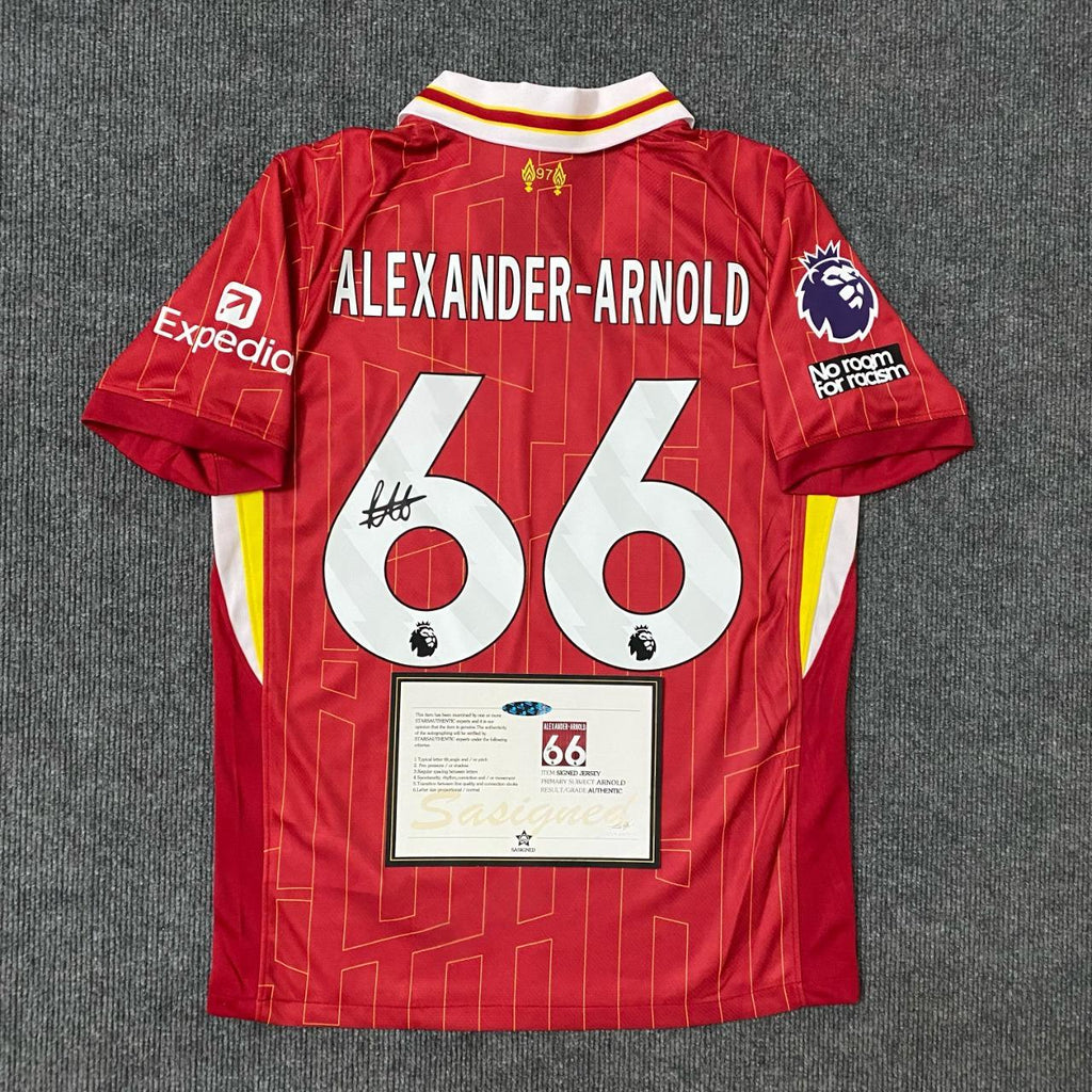 Trent Alexander-Arnold SIGNED - Liverpool 24/25 Home Jersey/Shirt - PRINTED AUTOGRAPH