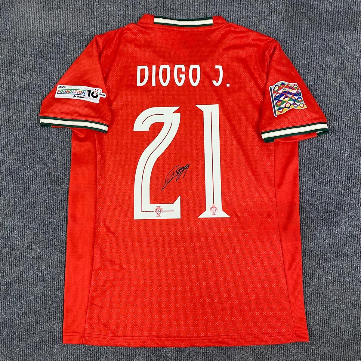 Diogo Jota SIGNED - Portugal 25/26 Home Jersey/Shirt - PRINTED AUTOGRAPH