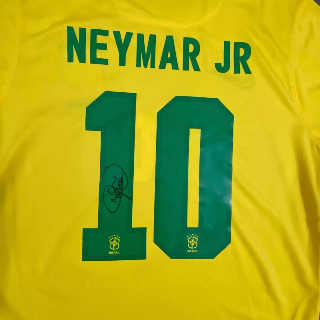 Neymar Jr SIGNED - Brazil 2021 Home Jersey/Shirt - PRINTED AUTOGRAPH