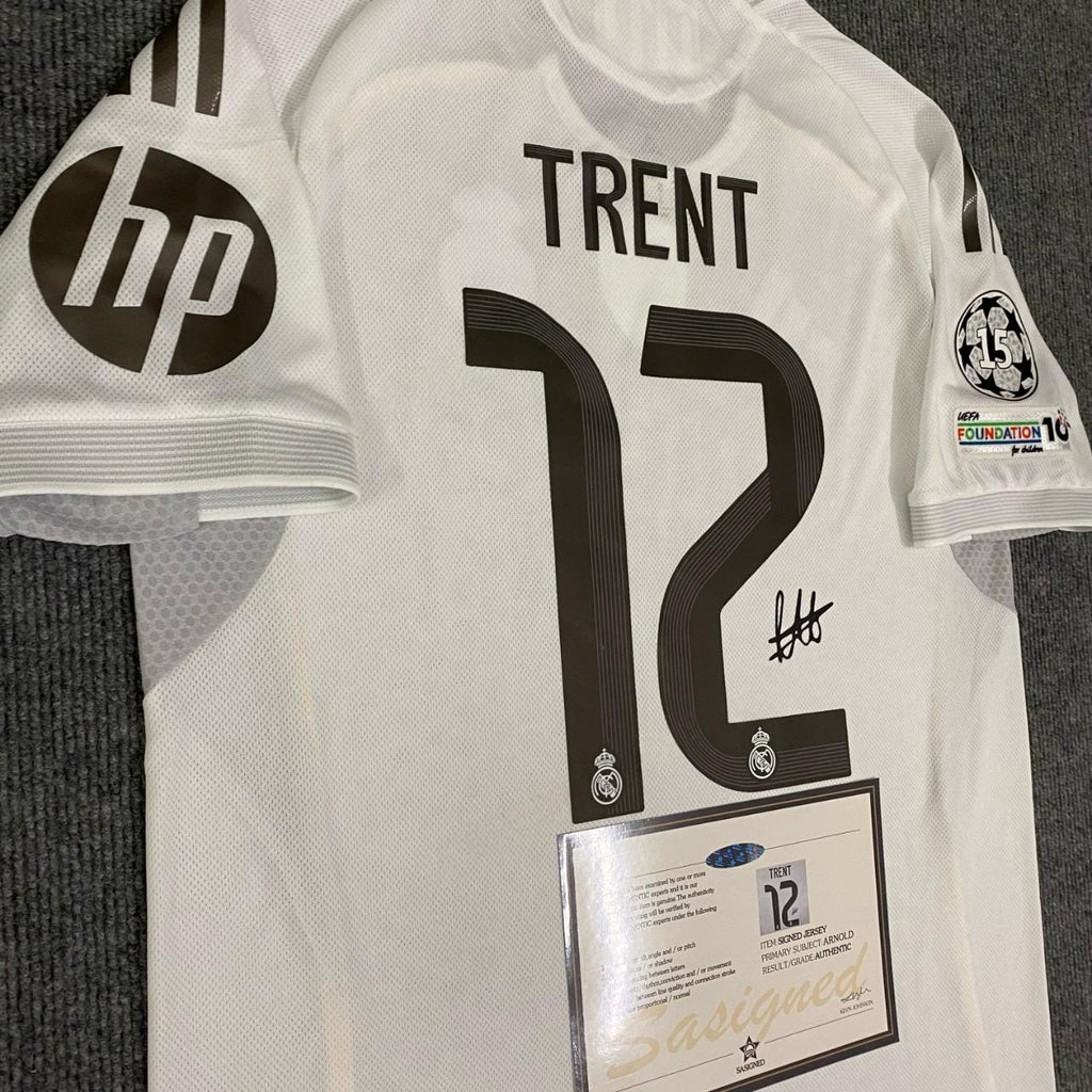 Trent Alexander-Arnold SIGNED - Real Madrid 25/26 Home Jersey/Shirt - PRINTED AUTOGRAPH