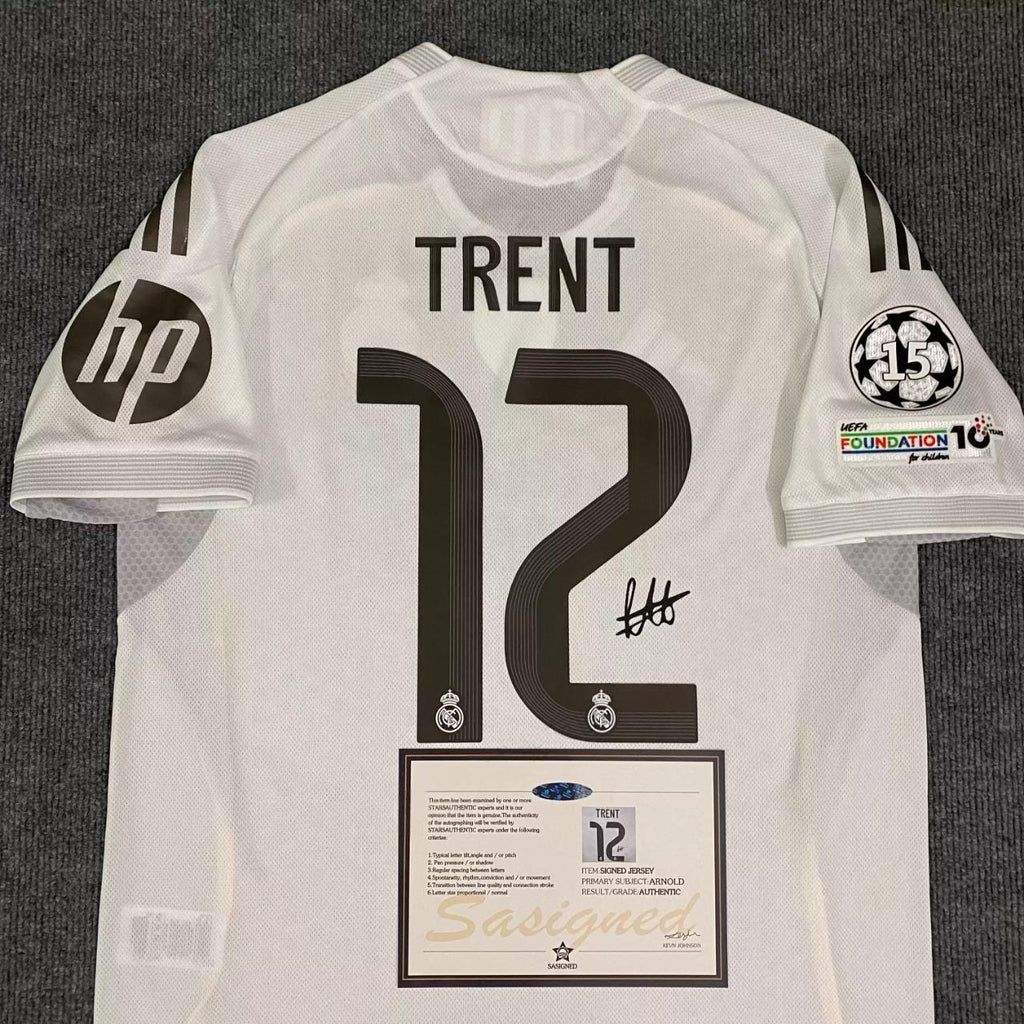 Trent Alexander-Arnold SIGNED - Real Madrid 25/26 Home Jersey/Shirt - PRINTED AUTOGRAPH