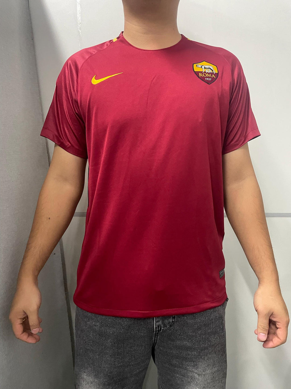 Francesco Totti SIGNED - Roma 17/18 Home Jersey/Shirt - PRINTED AUTOGRAPH