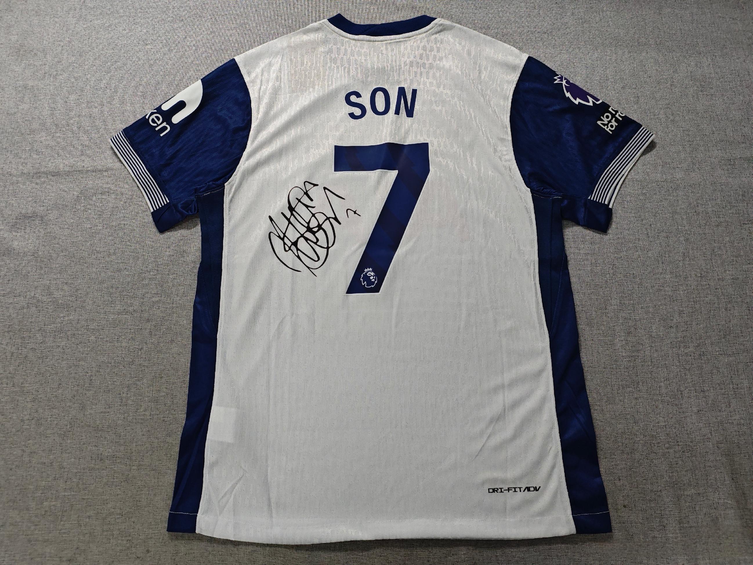 Heung-Min Son Signed - Tottenham H. 24/25 Home Jersey/Shirt - Printed Autograph