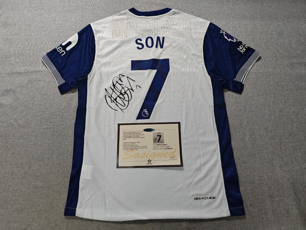 Heung-Min Son Signed - Tottenham H. 24/25 Home Jersey/Shirt - Printed Autograph