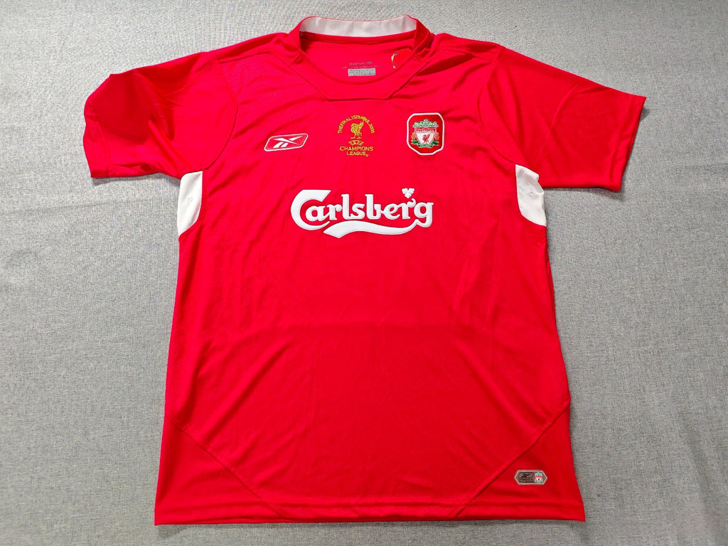 Steven Gerrard SIGNED - Liverpool 04/05 Home Jersey/Shirt - PRINTED AUTOGRAPH