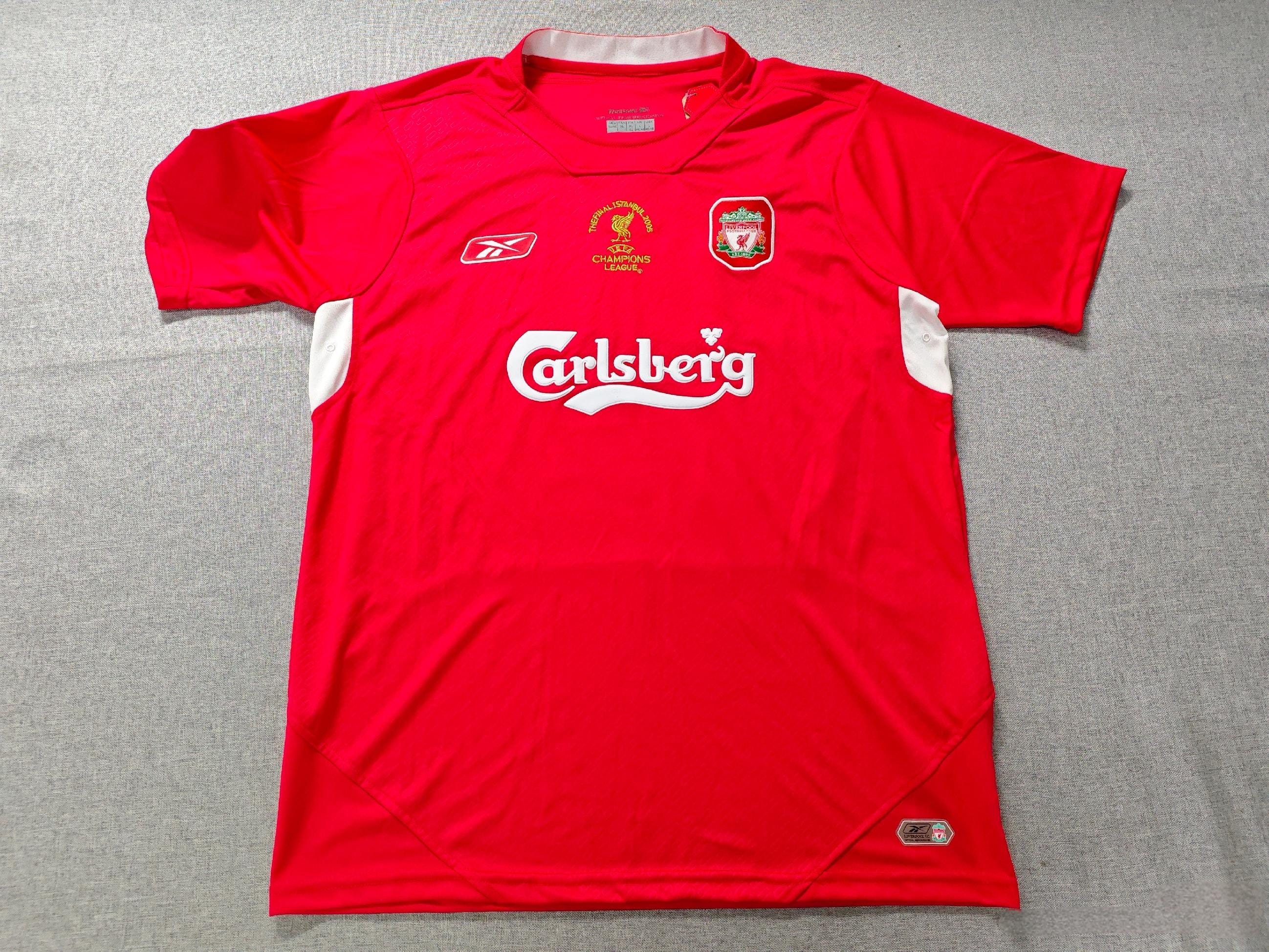 Steven Gerrard SIGNED - Liverpool 04/05 Home Jersey/Shirt - PRINTED AUTOGRAPH