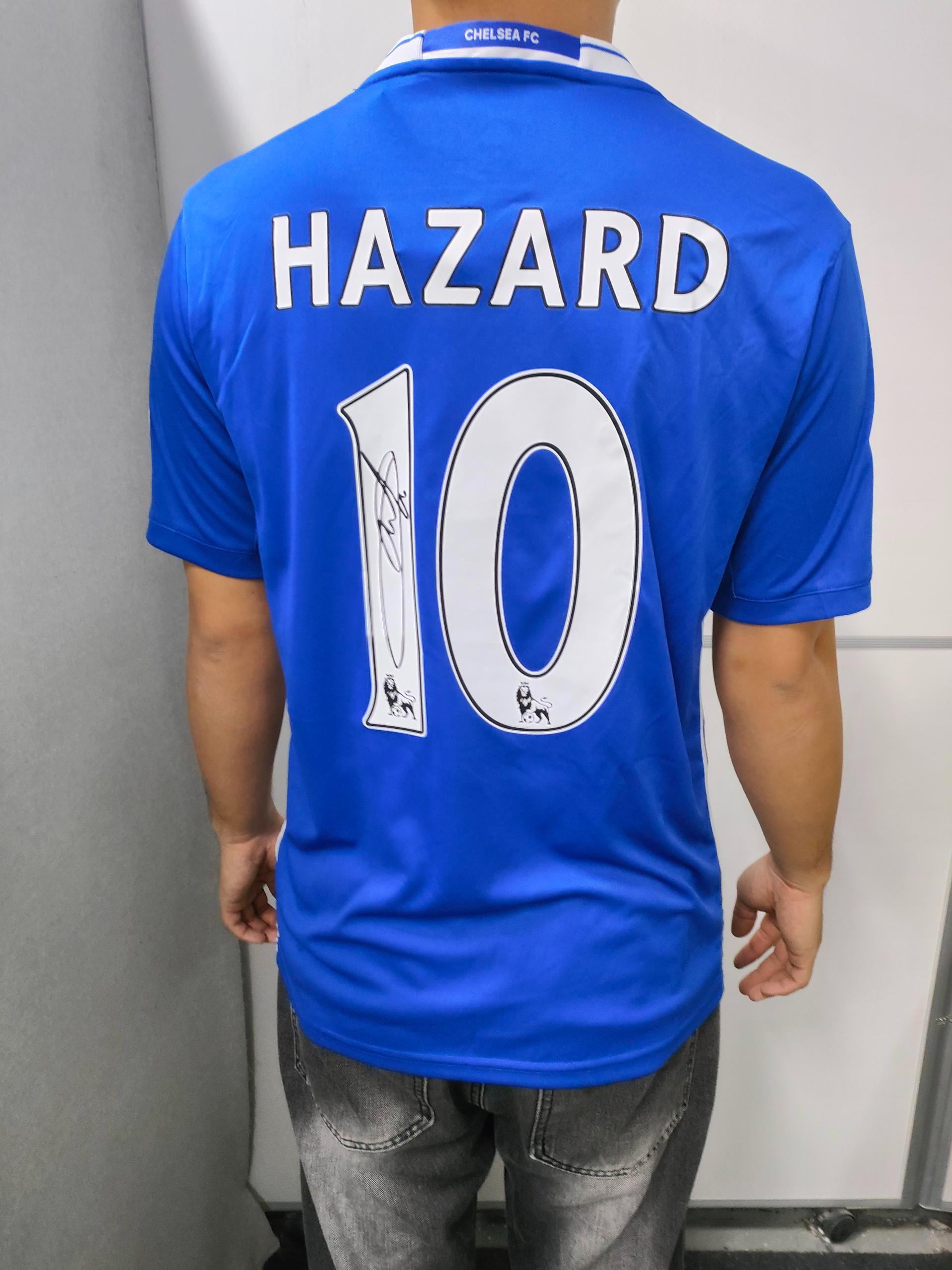 Eden Hazard SIGNED - Chelsea 16/17 Home Jersey/Shirt - PRINTED AUTOGRAPH