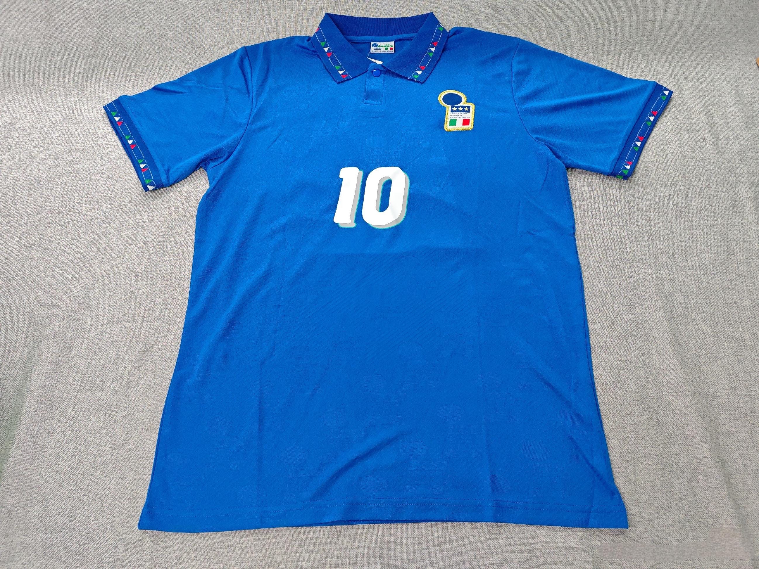 Roberto Baggio SIGNED - Italy 1994 Home Jersey/Shirt - PRINTED AUTOGRAPH
