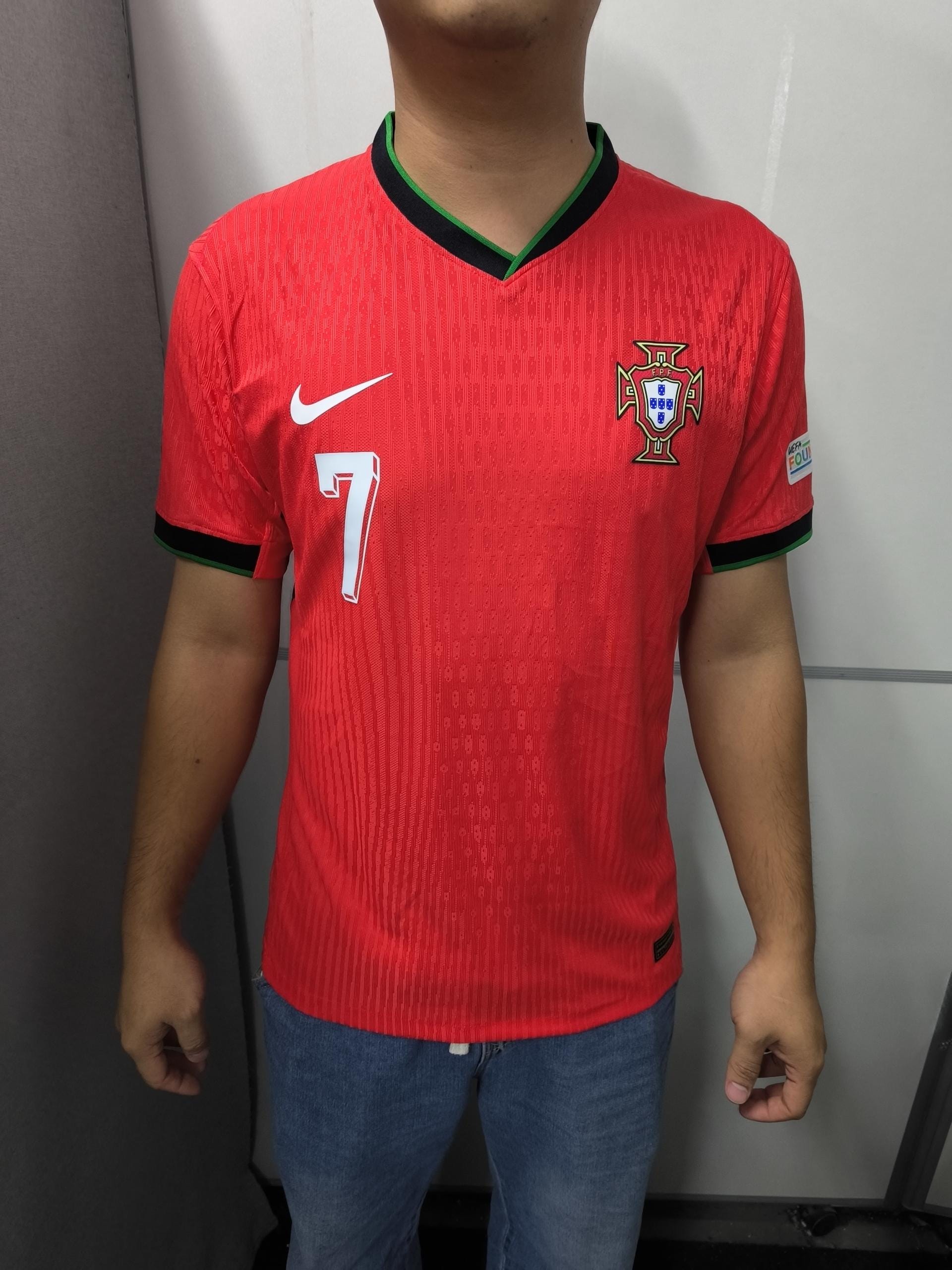 C. Ronaldo Signed - Portugal Euro 2024 Home Jersey/Shirt - Printed Autograph