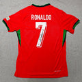 CRISTIANO RONALDO | PORTUGAL EURO 2024 HOME DISPLAY JERSEY | PRINTED SIGNATURE