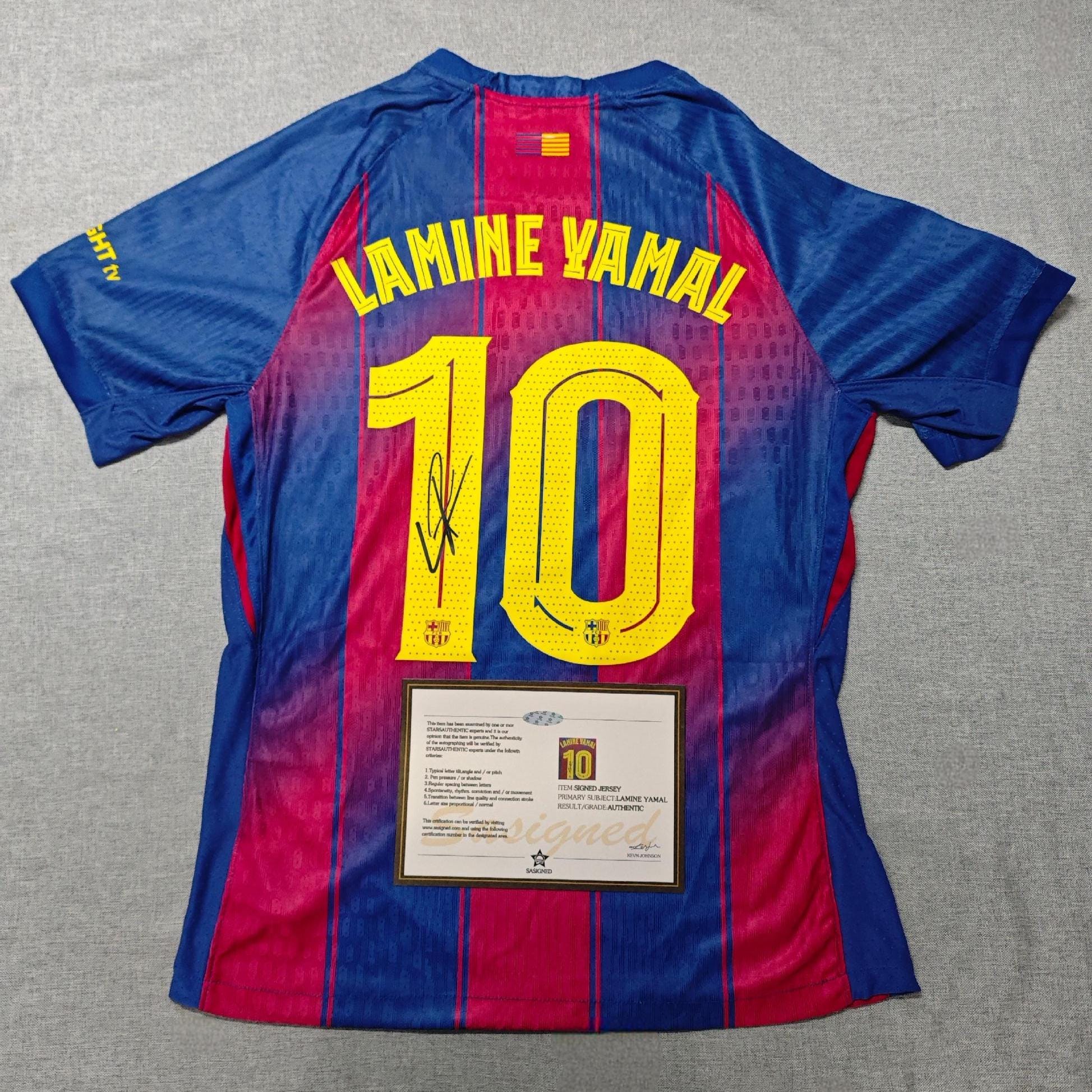 Lamine Yamal SIGNED - Barcelona 25/26 Home Jersey/Shirt - PRINTED AUTOGRAPH
