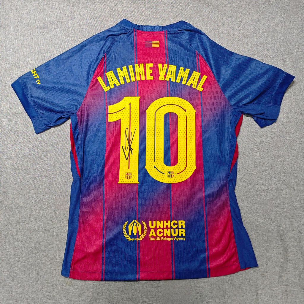 Lamine Yamal SIGNED - Barcelona 25/26 Home Jersey/Shirt - PRINTED AUTOGRAPH
