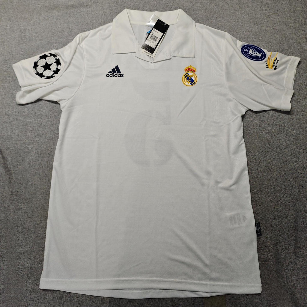 Zinedine Zidane SIGNED - Real Madrid 02/03 Home Jersey/Shirt - PRINTED AUTOGRAPH
