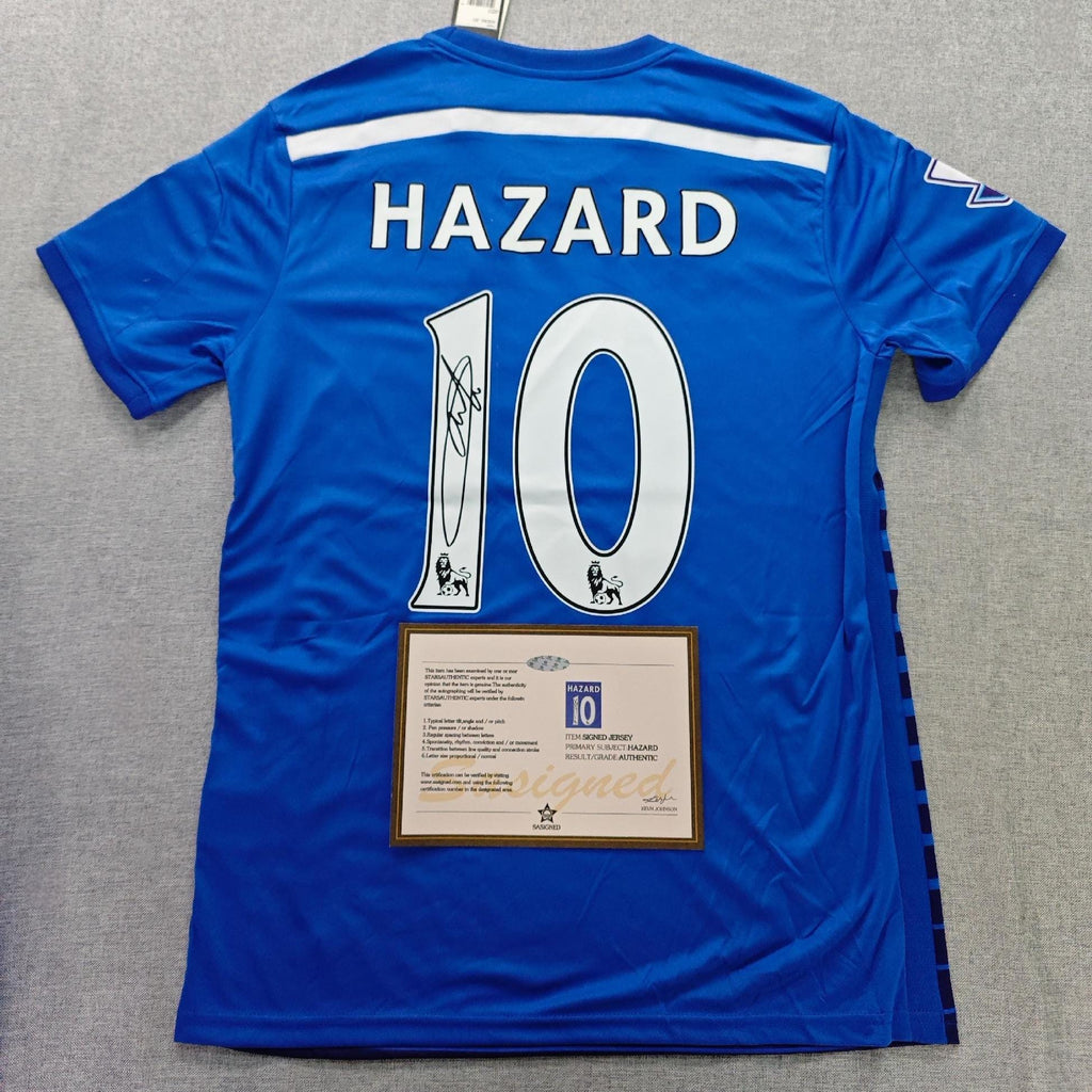 Eden Hazard SIGNED - Chelsea 14/15 Home Jersey/Shirt - PRINTED AUTOGRAPH