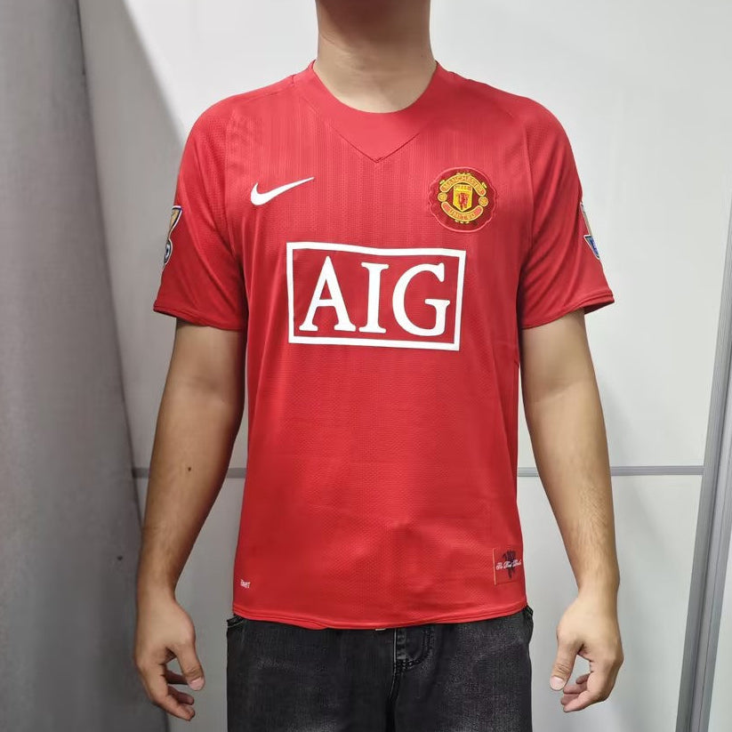 CRISTIANO RONALDO | MANCHESTER UN. 07/08 HOME DISPLAY JERSEY | PRINTED SIGNATURE